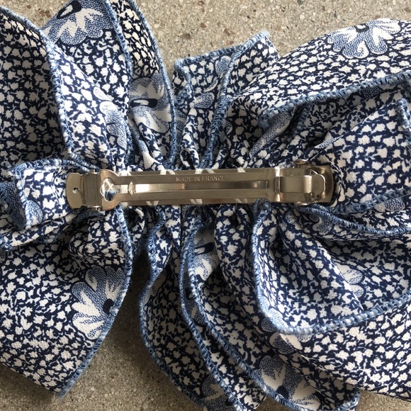 Floral Bow Tie Hair Clip - Picture 5 of 5